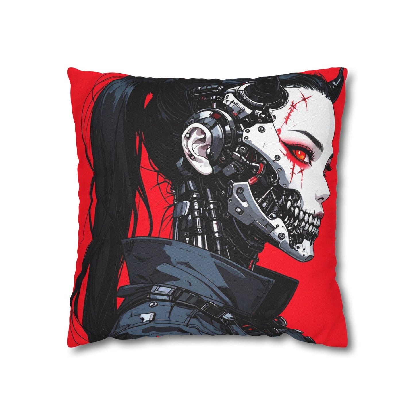 Futuristic Cyberpunk Pillowcase, Cozy Decor, Perfect for Gaming Rooms, Gifts for Tech Lovers, Stylish Home Accessories