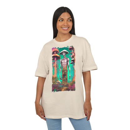 Psychedelic Alien Oversize Tee, Unisex Graphic T-Shirt, Casual Streetwear, Gift for Sci-Fi Lovers, Festival Apparel