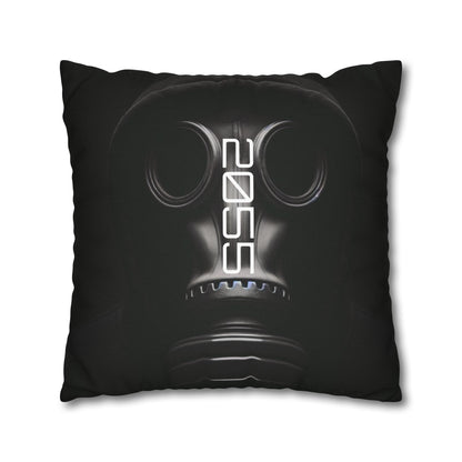 Futuristic Gas Mask Pillowcase | Modern Home Decor, Throw Pillow, Unique Gift, Sci-Fi Aesthetic, Cyberpunk Room Accents