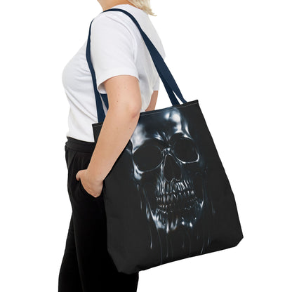 Gothic Skull Tote Bag, Edgy Fashion Accessory, Perfect for Halloween, Unique Gift Idea, Stylish Shopping Companion, All-Occasion Use