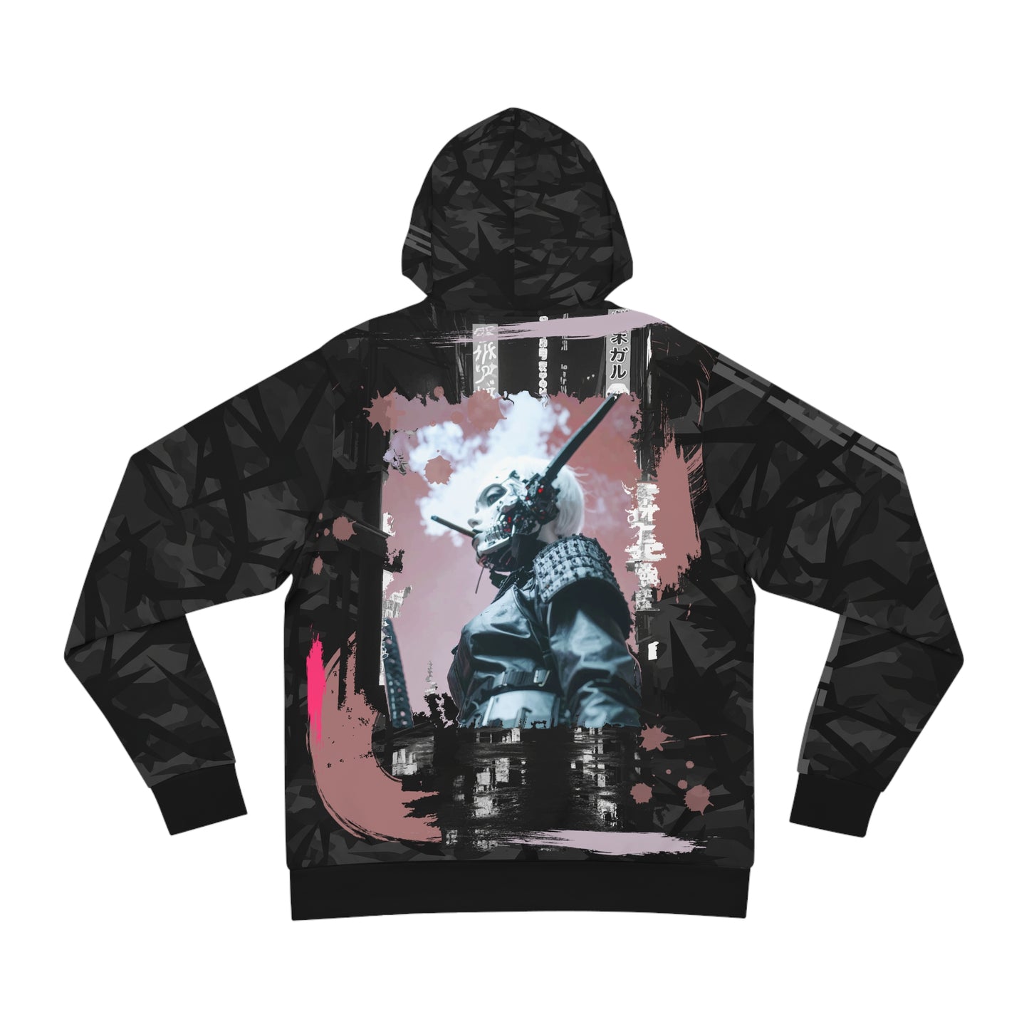 Urban Graphic Hoodie, Streetwear Fashion, AOP Hooded Sweatshirt, Casual Wear, Unique Gift for Him/Her