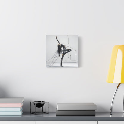 Satin Canvas Wall Art, Modern Abstract Decor, Contemporary Home Accent, Unique Gift for Art Lovers, Minimalist Artwork