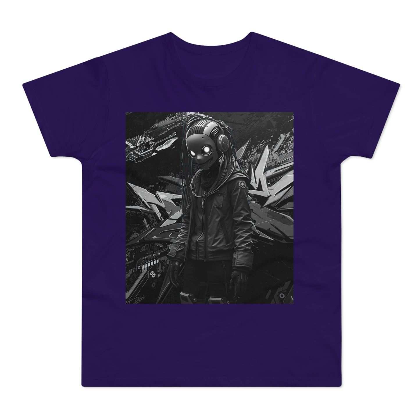 Urban Cyberpunk Unisex T-Shirt - Edgy Graphic Tee with Futuristic Design