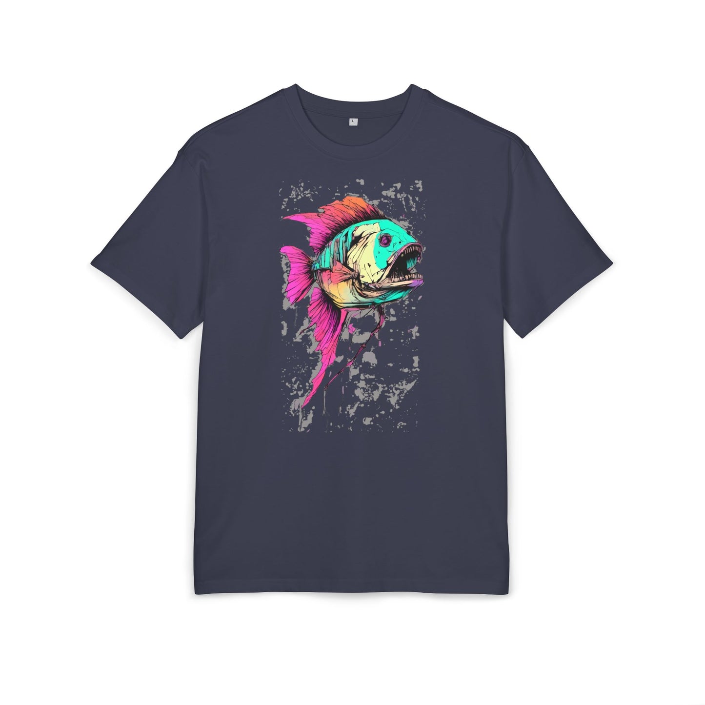 Vibrant Fish Graphic Tee for Casual Style, Summer Wear, Beach Vibes, Gift for Fishing Enthusiasts, Unique Unisex Heavy Oversize Tee
