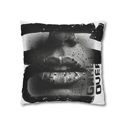 Stylish Spun Polyester Pillowcase, Decorative Accent, Unique Home Decor, Modern Living Room Cushion, Gift for Art Lovers