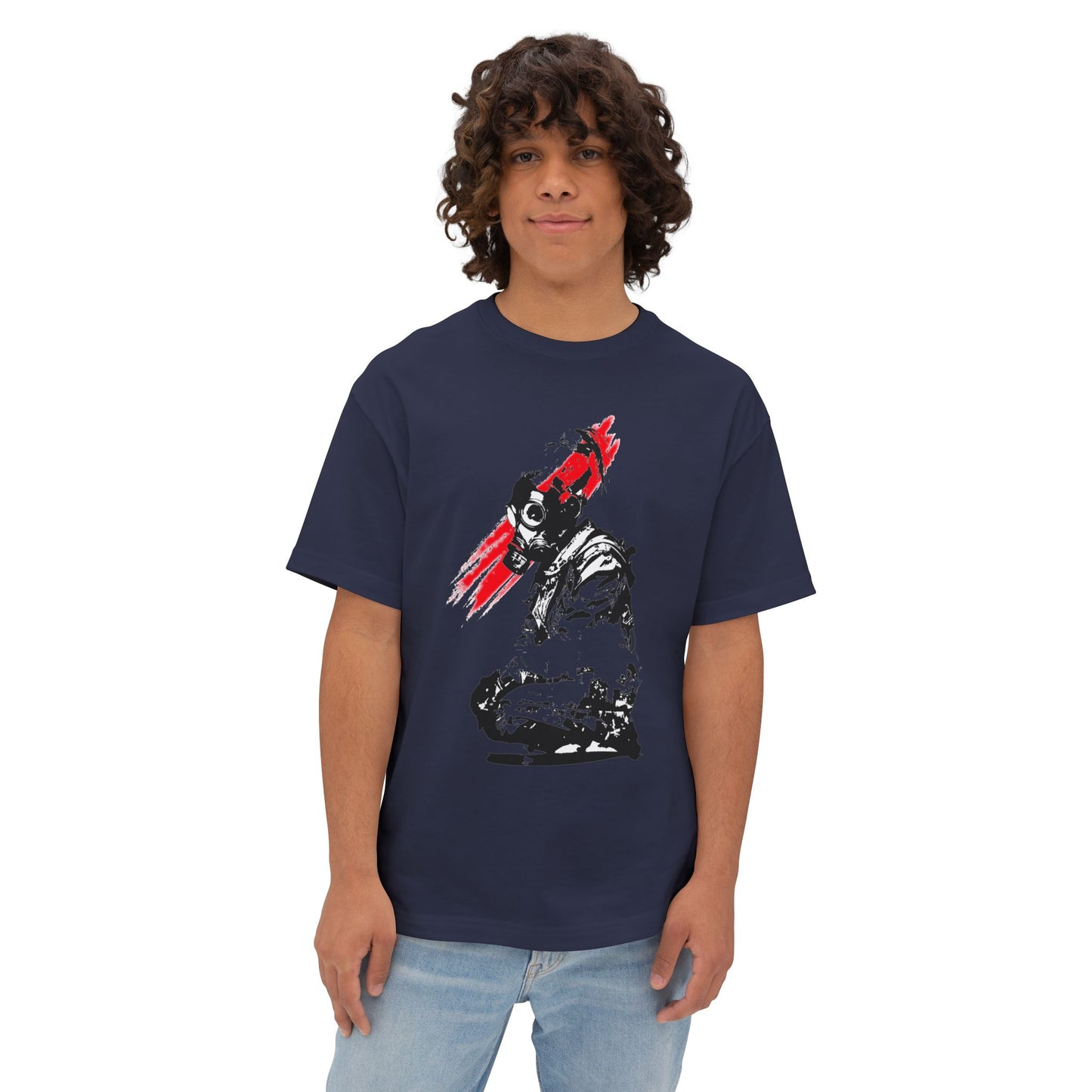 Edgy Graphic Oversized Tee, Unisex Artistic T-Shirt, Casual Streetwear Top, Unique Gift for Him or Her, Trendy Urban Apparel