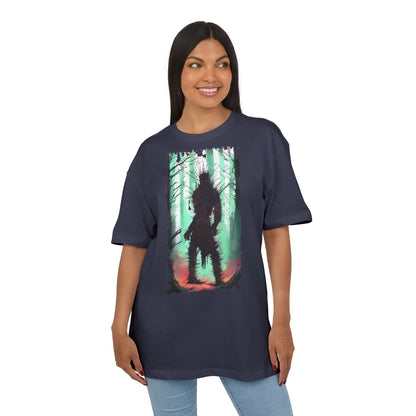 Unisex Oversized Graphic Tee with Forest Silhouette | Comfy Casual Wear, Gift for Nature Lovers, Ideal for Camping, Hiking, Everyday Style