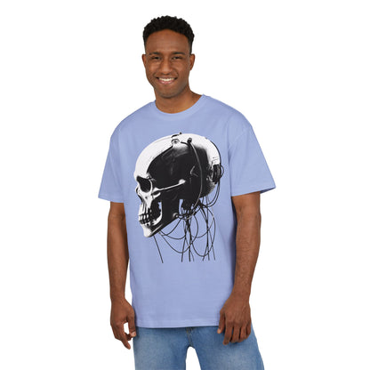 Unisex Skull Graphic Oversize Tee - Bold, Edgy Style for Casual Wear