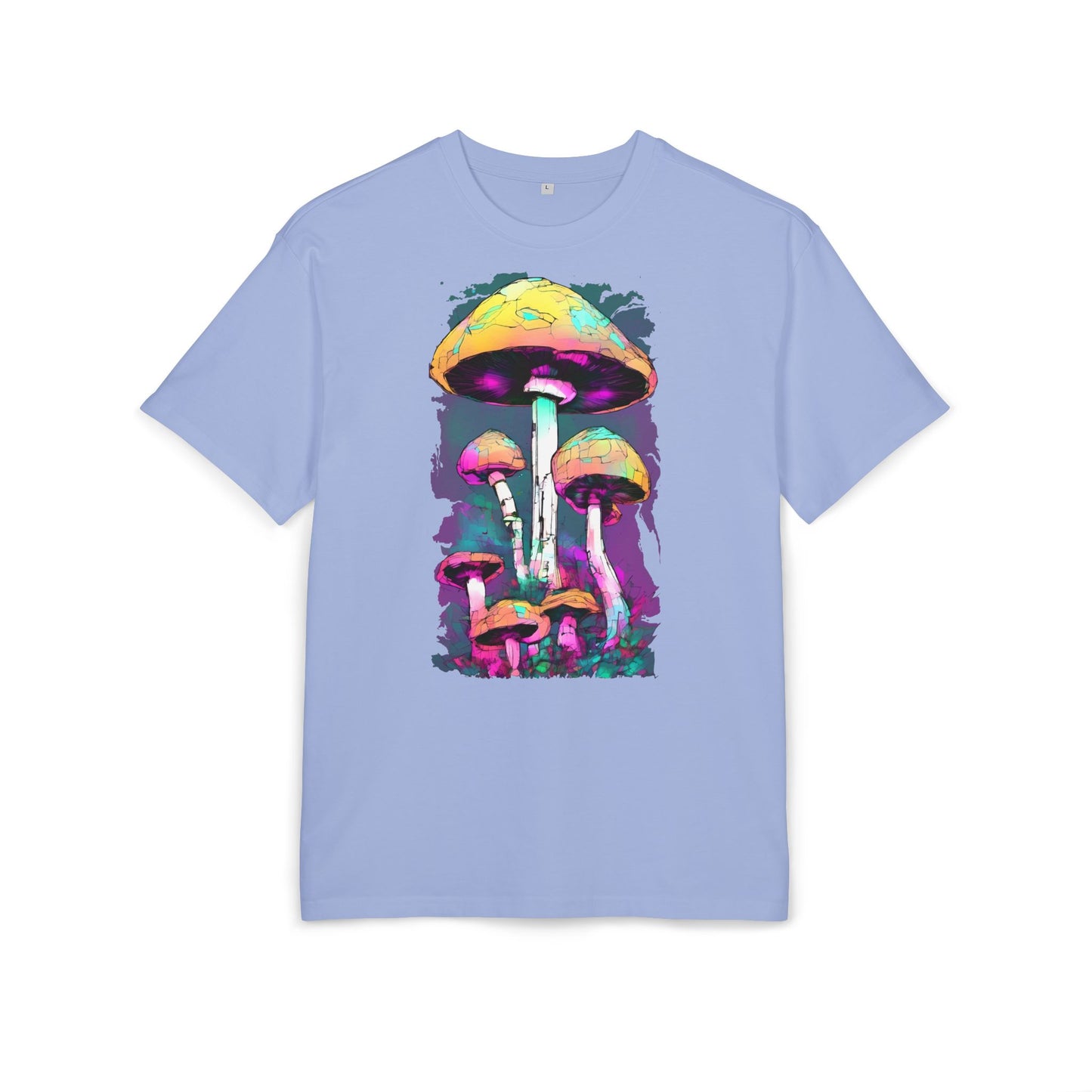 Trippy Mushroom Unisex Oversize Tee | Psychedelic Art Shirt, Retro Graphic Tee, Festival Wear, Gift for Nature Lovers, Streetwear