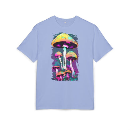 Trippy Mushroom Unisex Oversize Tee | Psychedelic Art Shirt, Retro Graphic Tee, Festival Wear, Gift for Nature Lovers, Streetwear