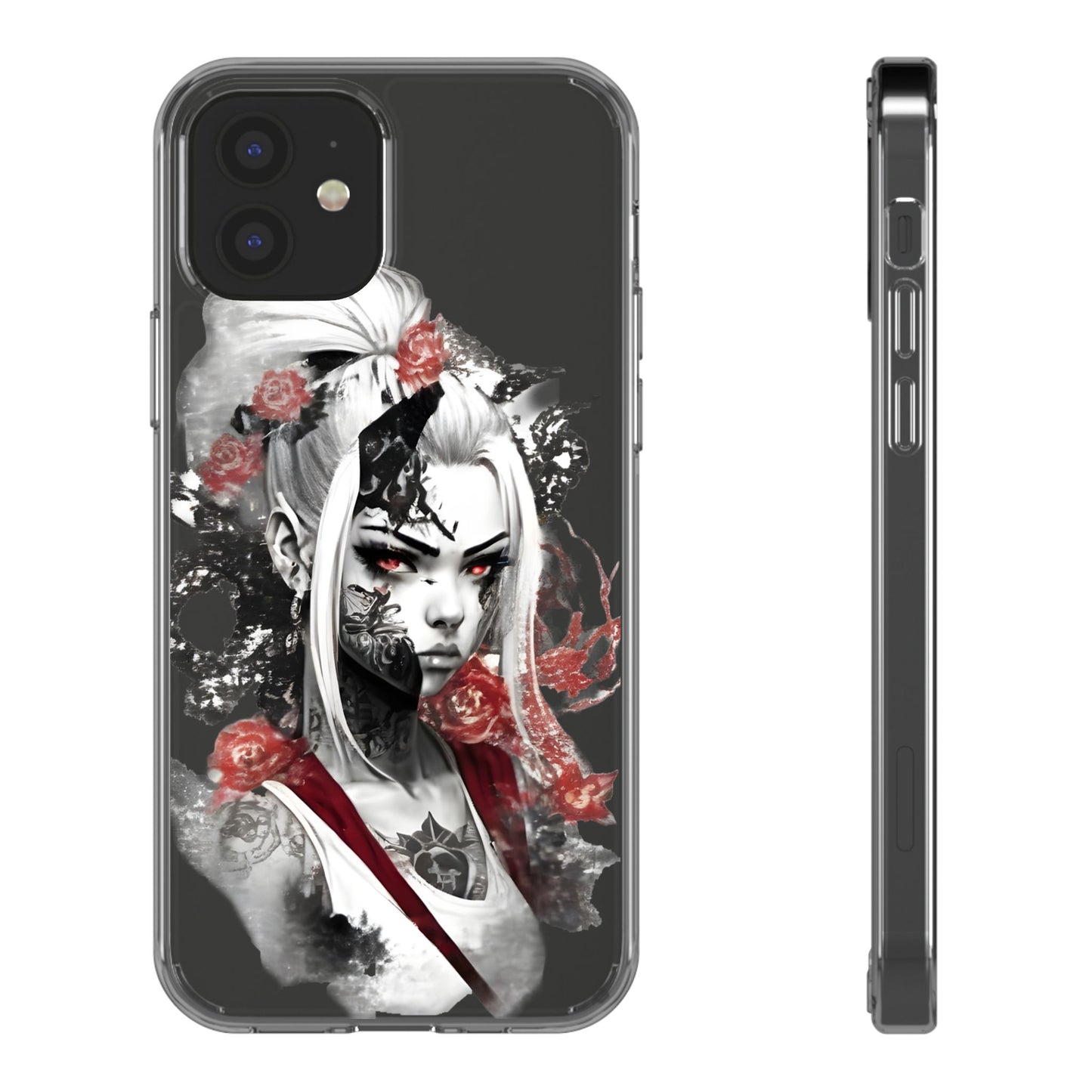 Mystical Warrior Clear Phone Case - Stylish & Protective