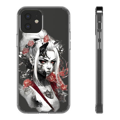 Mystical Warrior Clear Phone Case - Stylish & Protective
