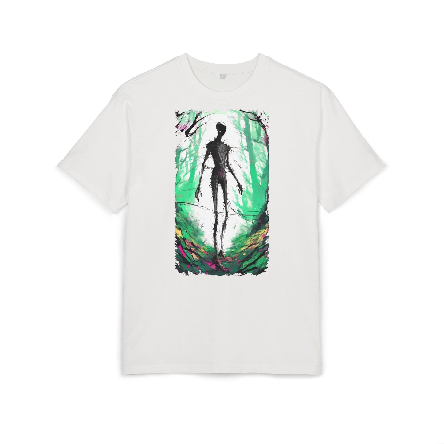 Mystical Forest Oversize Tee, Unisex Heavy Tee, Witchy Fashion, Boho Graphic Shirt, Alternative Style Tee