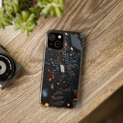 Magnetic Clear Impact Phone Case - Tech-Inspired Design, Perfect for Gadget Lovers, Birthday Gift, Tech Accessories, Durable Protection