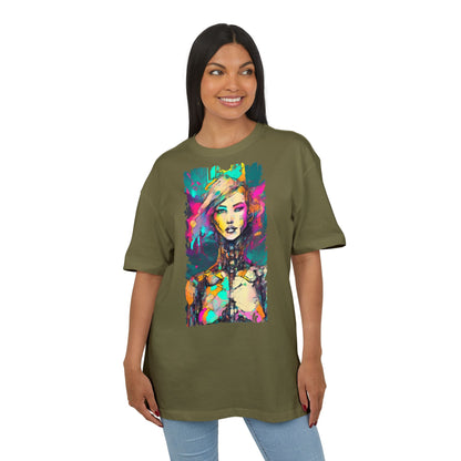 Vibrant Art Oversized Tee, Unisex Colorful T-Shirt, Graphic Arts Apparel, Casual Streetwear Gift, Unique Fashion Statement