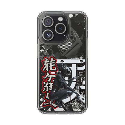 Clear Phone Case with Stylish Graphic Design for Tech Enthusiasts