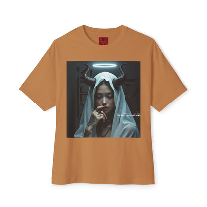 Gothic Inspired Oversized Tee - Perfect for Halloween, Music Festivals, Casual Wear, Alternative Fashion, Unique Gift Ideas