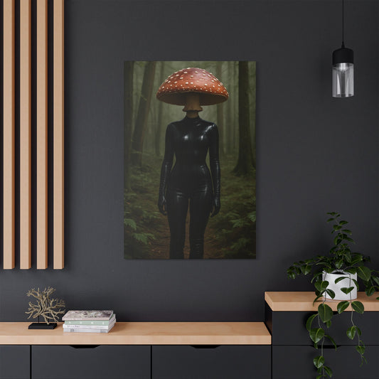Mystical Mushroom Canvas Art Print, Fantasy Wall Decor, Unique Gift, Home Decoration, Nature Inspired Artwork