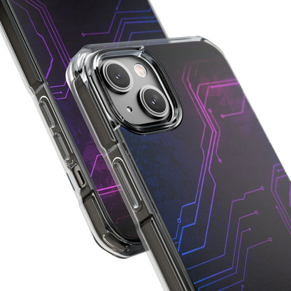 Magnetic Clear Phone Case - Tech-Inspired Design for Gamers, Stylish Protection, Gift for Tech Lovers, Phone Accessories, Customizable Case