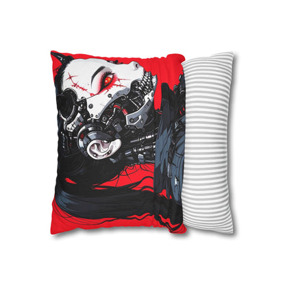 Futuristic Cyberpunk Pillowcase, Cozy Decor, Perfect for Gaming Rooms, Gifts for Tech Lovers, Stylish Home Accessories