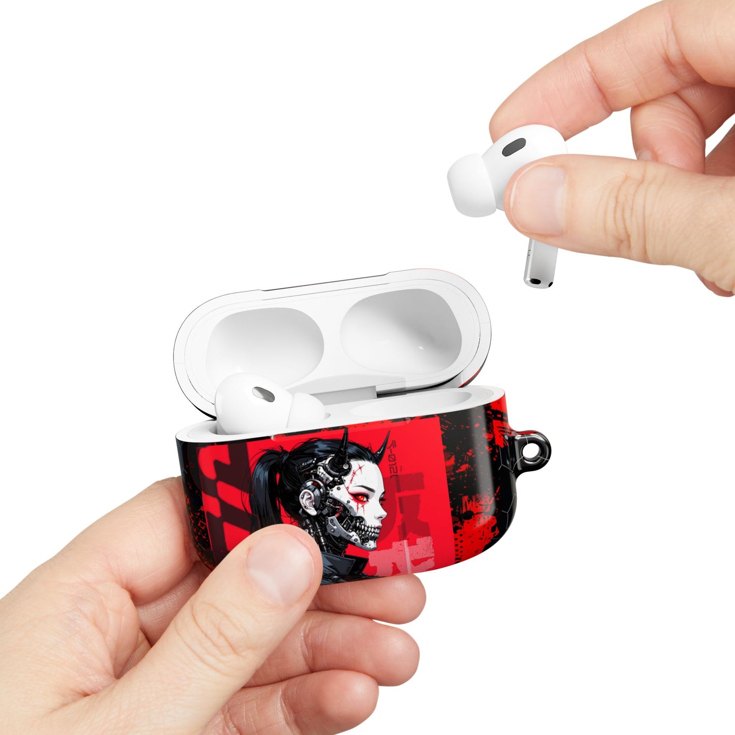Cyberpunk AirPod Case - Stylish Reactive Design for Tech Lovers, Gifts for Gamers, Modern Charging Case, Unique Earbud Cover