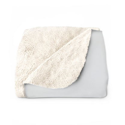 Sherpa Fleece Blanket with Futuristic Cyber Design