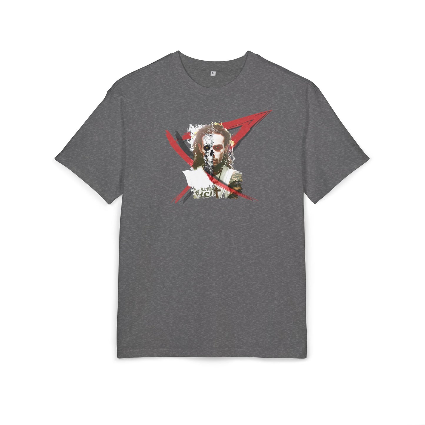 Unisex Heavy Oversize Tee with Artistic Design, Casual T-Shirt, Graphic Tee for Art Lovers, Gift for Creative Friends, Trendy Streetwear