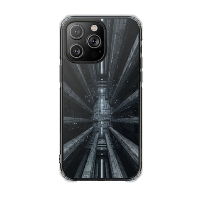 Sci-Fi Phone Case with Magnetic Clear Impact Design, Futuristic Cell Phone Cover, Unique Gifts for Tech Lovers, Holiday Present