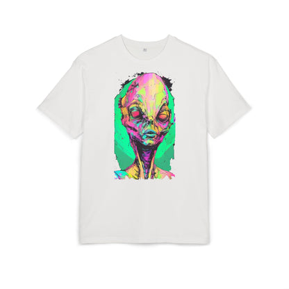 Alien Art Oversize Tee, Graphic Tee, Unisex T-Shirt, Casual Wear, Unique Gift for Sci-Fi Lovers