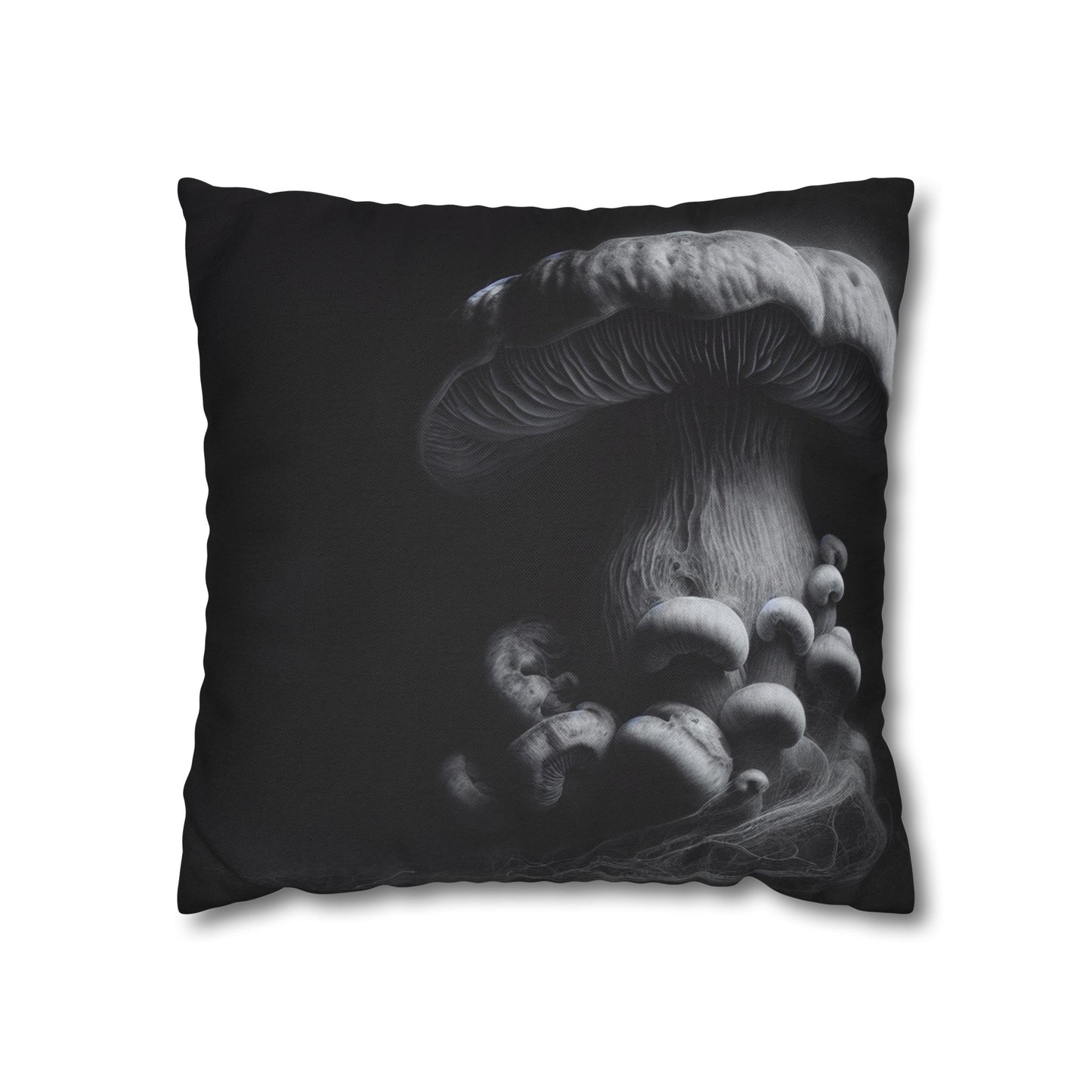 Monochrome Jellyfish Pillowcase - Dark Aesthetic Cushion Cover, Home Decor, Nautical Gift, Coastal Vibes, Unique Bedroom Accent