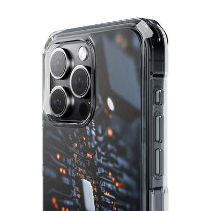 Magnetic Clear Impact Phone Case - Tech-Inspired Design, Perfect for Gadget Lovers, Birthday Gift, Tech Accessories, Durable Protection