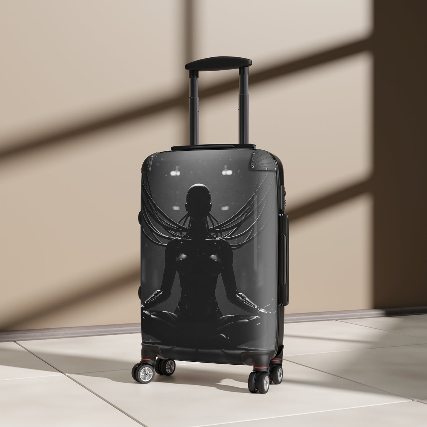 Travel Suitcase with Futuristic Design - Cyberpunk Collection