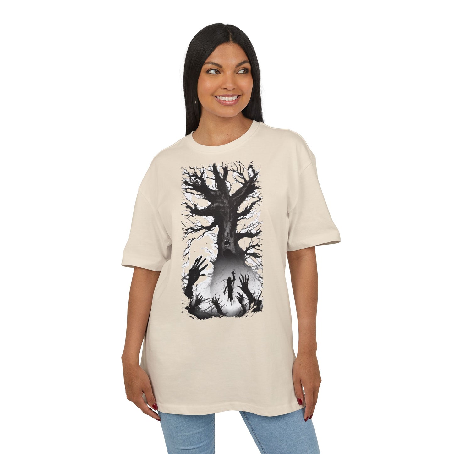 Mystical Tree Oversized Tee - Unisex Heavyweight Shirt, Nature-Inspired Fashion, Gift for Nature Lovers, Outdoor Adventure Wear, Boho [...]