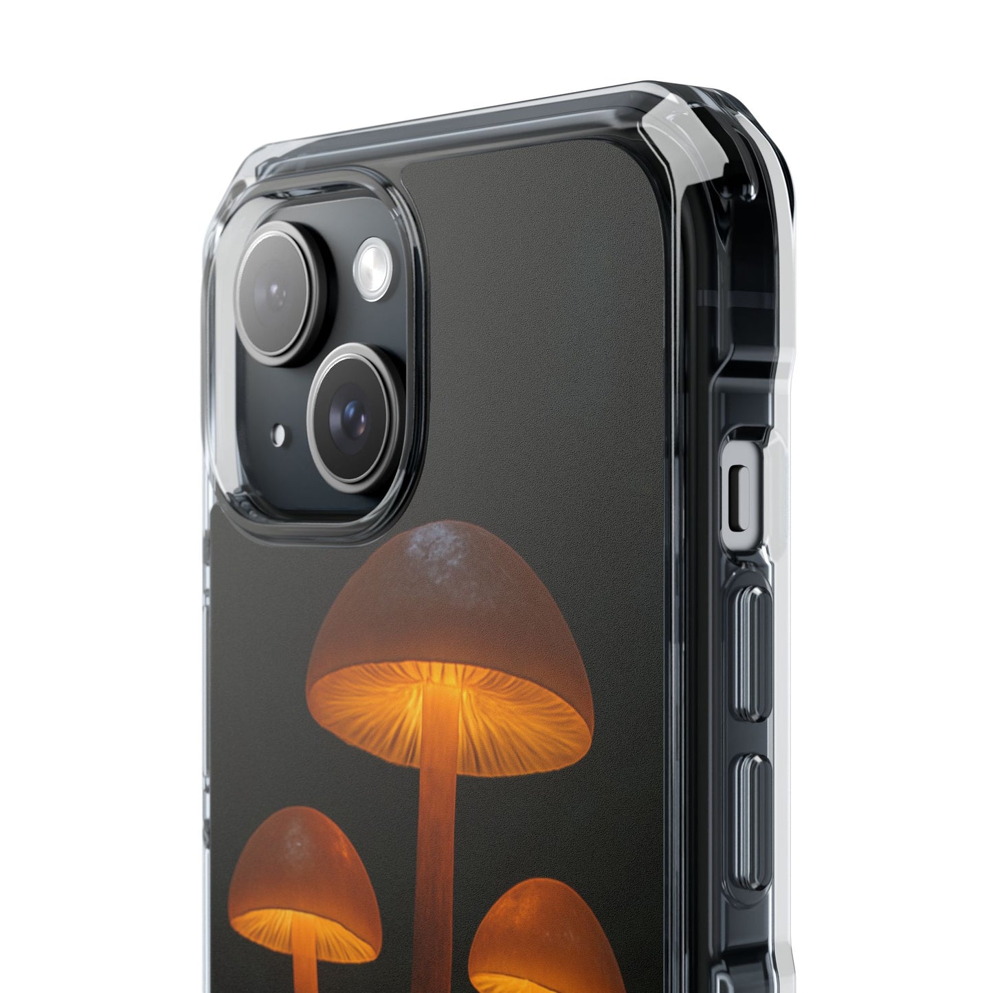 Magnetic Clear Impact Cases, Mushroom Phone Case, Eco-Friendly Phone Cover, Unique Phone Accessories, Gift for Nature Lovers, Artistic