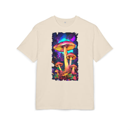Psychedelic Mushroom Oversize Tee, Unisex Graphic Tee, Casual Summer Shirt, Gift for Nature Lovers, Festival Fashion