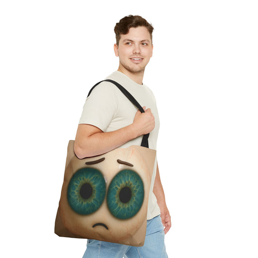 Whimsical Eyes Tote Bag - Quirky Art for Everyday Use, Eco-Friendly Shopping, Gift Idea, Statement Purse, Halloween Accessory