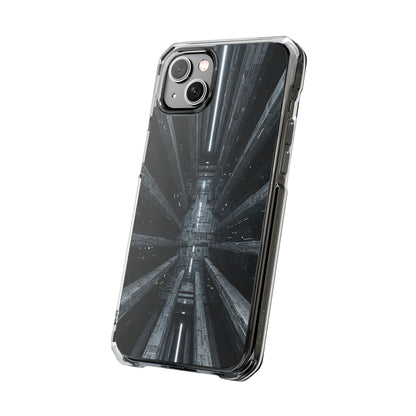 Sci-Fi Phone Case with Magnetic Clear Impact Design, Futuristic Cell Phone Cover, Unique Gifts for Tech Lovers, Holiday Present