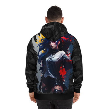 Stylish Graphic Hoodie for Trendsetters, Unique Print Pullover, Cozy Gift for Her, Streetwear Fashion, Casual Layering Piece