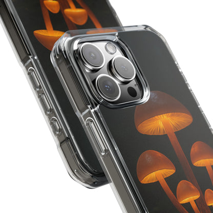 Magnetic Clear Impact Cases, Mushroom Phone Case, Eco-Friendly Phone Cover, Unique Phone Accessories, Gift for Nature Lovers, Artistic