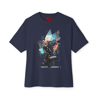 Artistic Unisex Oversized Boxy Tee - Trendy Graphic T-Shirt, Casual Wear, Gift for Art Lovers, Summer Outfit, Streetwear Style