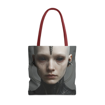 Futuristic AOP Tote Bag | Sci-Fi Style for Everyday Use, Gift for Geek Culture, Urban Accessories, Fashionable Shopping Bag