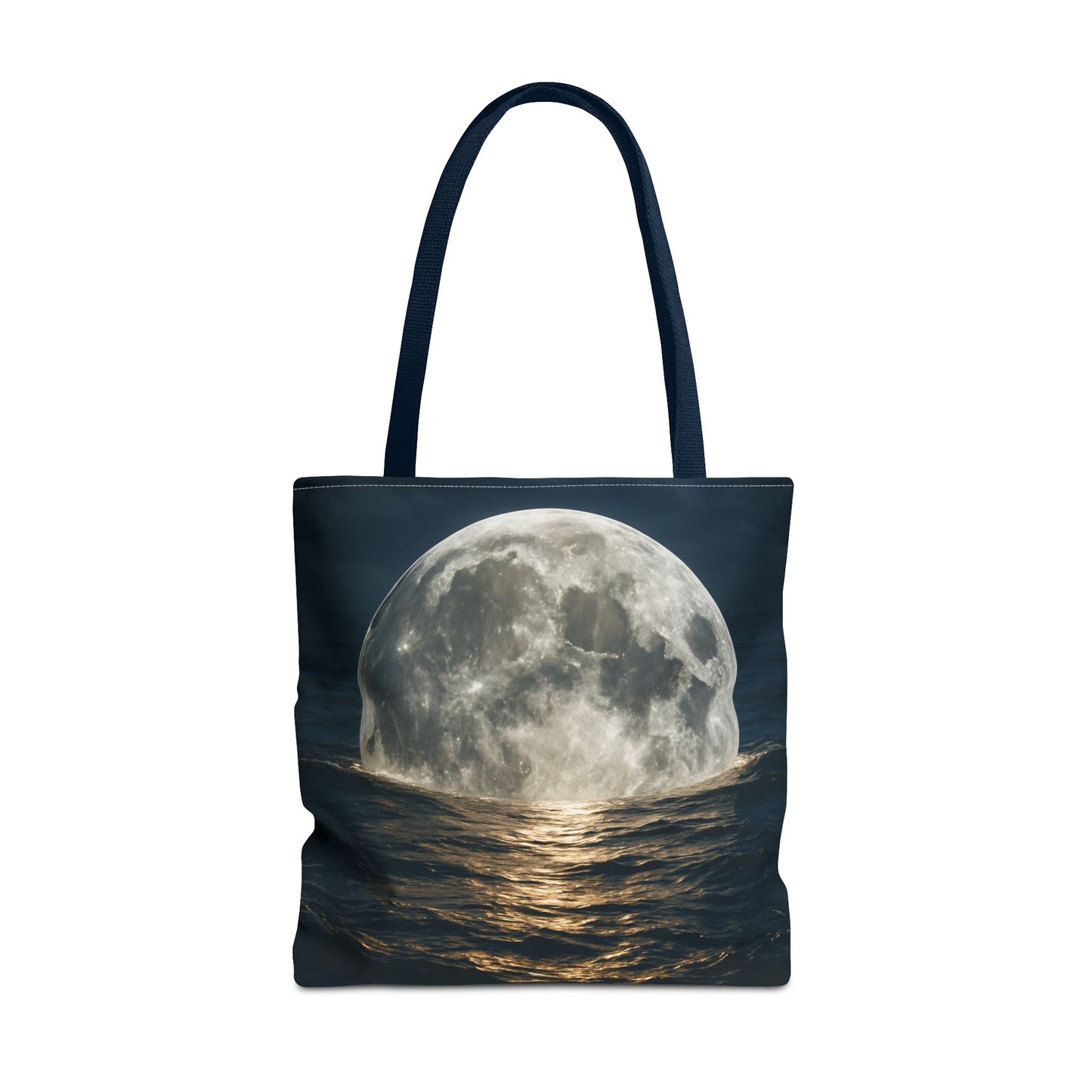 Moonlit Ocean Tote Bag - Night Sky, Beach, Stylish, Eco-Friendly, Great Gift for Friends, Perfect for Travel, Shopping