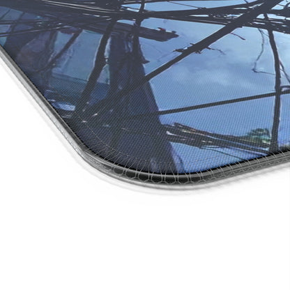 LED Gaming Mouse Pad with Wireless Charging - Futuristic Design for Gamers, Perfect for Home Office, PC Setup, Gaming Desk