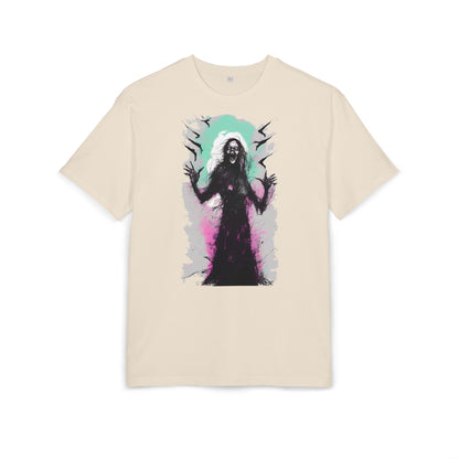 Spooky Witch Oversize Tee - Halloween Shirt, Graphic Tee for Festivals, Trendy Streetwear, Gift for Witch Lovers, Unisex Apparel
