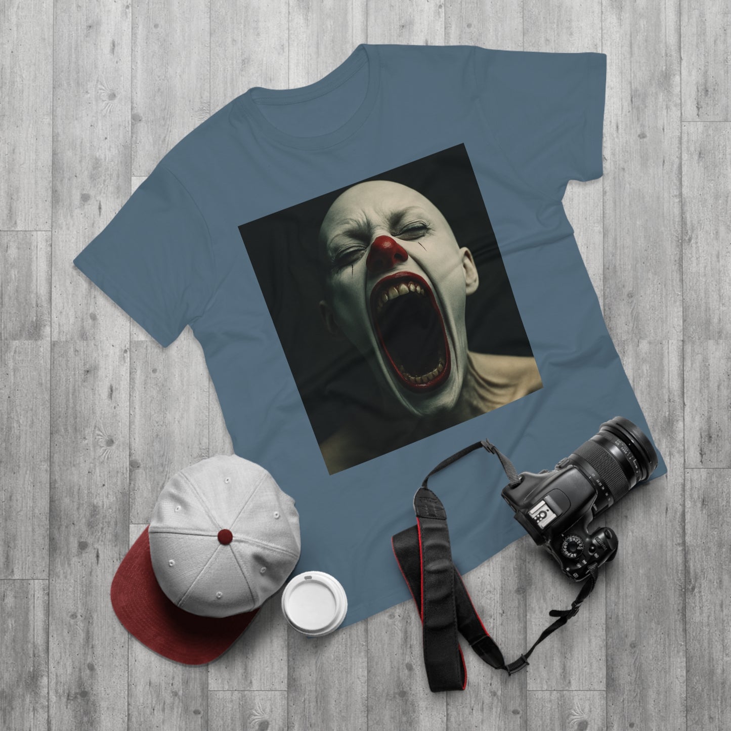 Creepy Clown Graphic T-Shirt, Scary Shirt for Halloween, Horror Movie Fans, Unique Gift for Him, Unisex Casual Wear