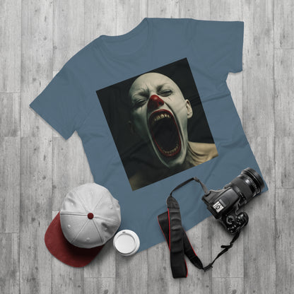 Creepy Clown Graphic T-Shirt, Scary Shirt for Halloween, Horror Movie Fans, Unique Gift for Him, Unisex Casual Wear