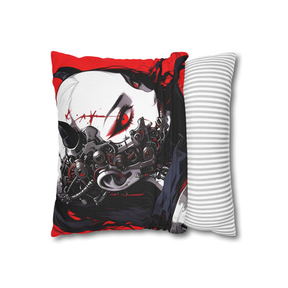 Futuristic Anime Style Pillowcase, Cyberpunk Decor, Gift for Anime Lovers, Home Accessories, Housewarming Present, Cozy Bedroom