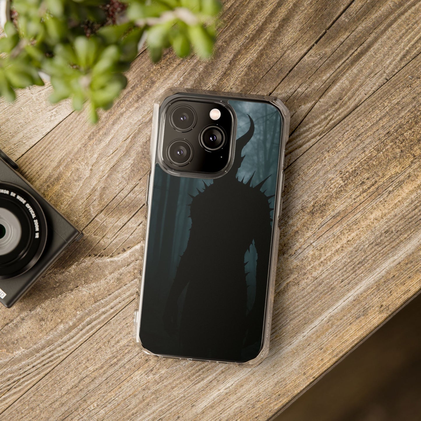 Magnetic Phone Cases, Dark Fantasy Case, Spooky Halloween Accessory, Gift for Gamers, Customizable Clear Impact Cover