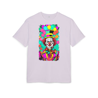 Colorful Clown Graphic Unisex Oversize Tee | Fun Wear, Festival Outfit, Circus Theme, Unique Gift, Statement Shirt