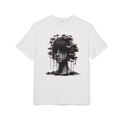 Mystical Mushroom Graphic Unisex Heavy Oversize Tee
